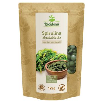 BioMenü Organic Spirulina Alga Tablets 125 g