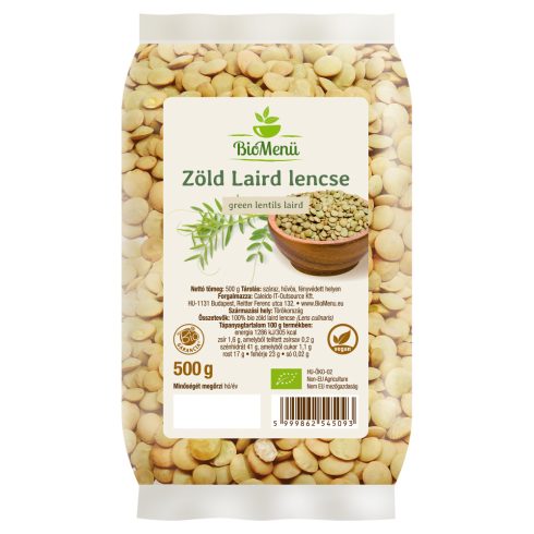 BioMenü Organic Green Laird Lentils 500 g CLOSE TO EXPIRY DATE